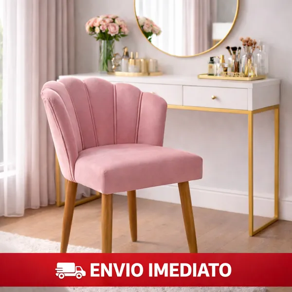 Cadeira Pétala para Penteadeira e Quarto de Menina