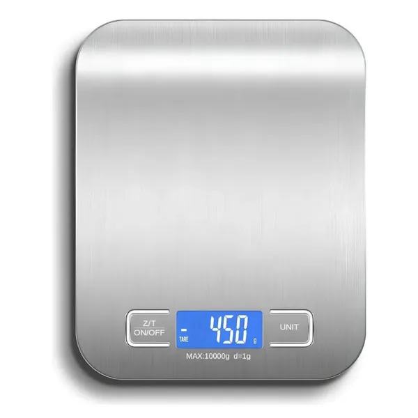 Balança Digital de Cozinha Inox alta precisão com Visor digital de ate 10Kg