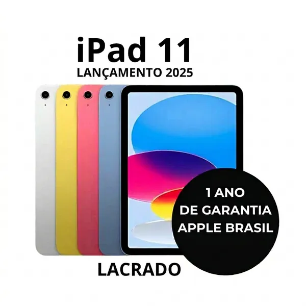 Tablet Apple iPad 11 Polegadas Processador A16 Touchscreen Conectividade Bluetooth WI FI de Alta Performance