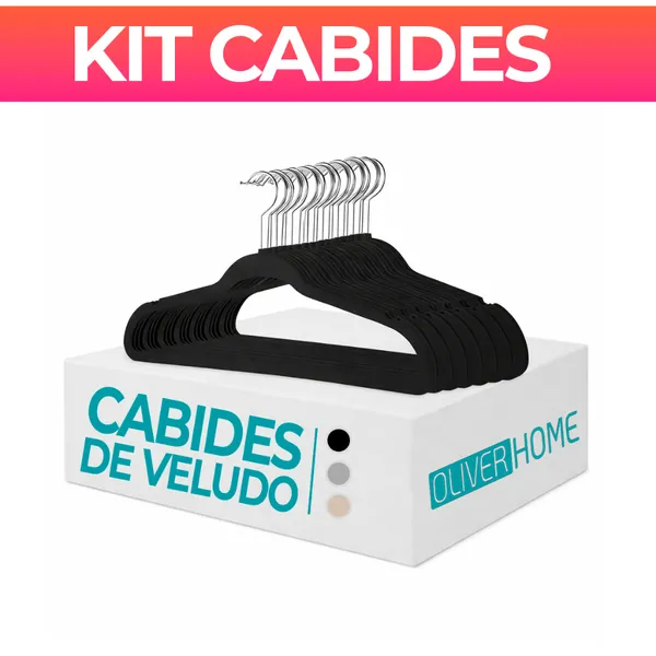 Kit Cabides Veludo Para Roupas Adulto 30 Unidades Fino Resistente