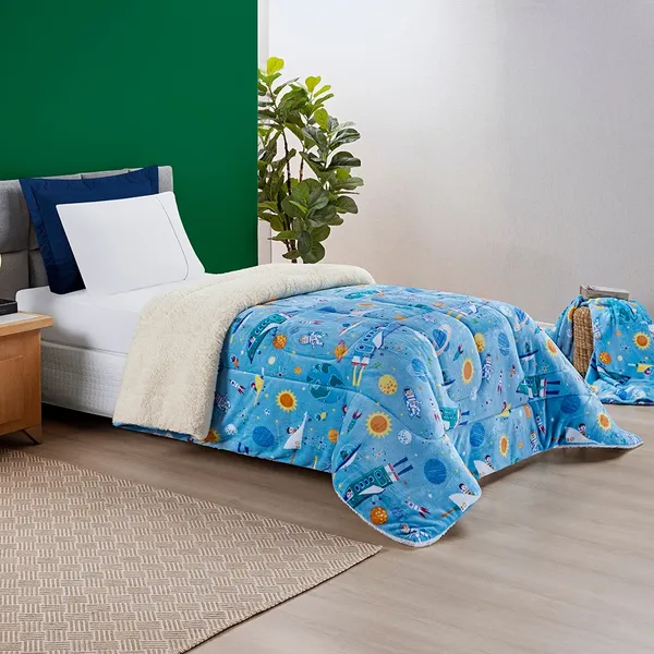 Coberdrom Everest Kids Solteiro varias estampas manta sherpa lã carneiro bem quentinho 2,40 x 1,50