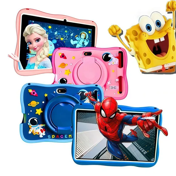 Tablet Infantil 7” com Android 13, Caneta Stylus e Capa Protetora de Silicone
