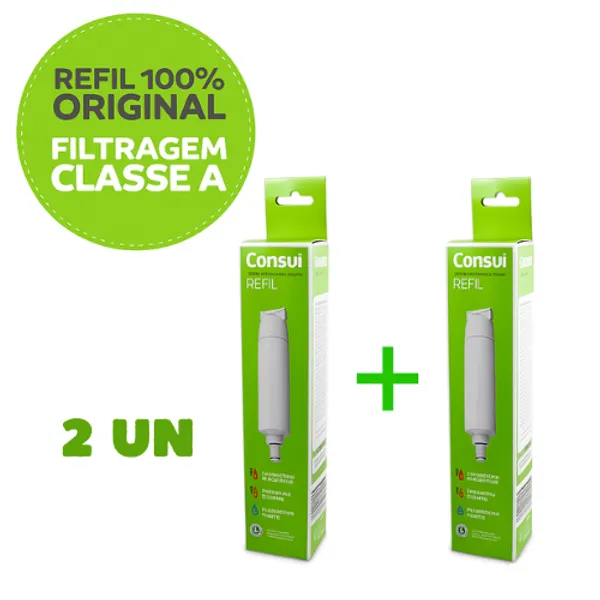 KIT 2 REFIL FILTRO PURIFICADOR CONSUL CPB34, CPC31 - CIX06AX