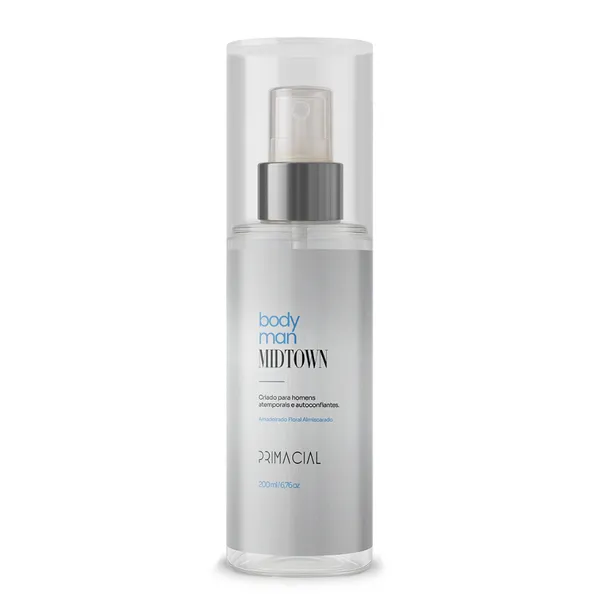 BODY SPLASH MASCULINO MIDTOWN 200ML - PRIMACIAL PERFUME FRESCO AMADEIRADO