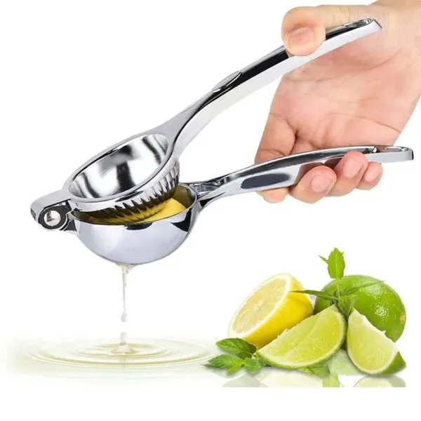 Espremedor de Limão Inox Manual Maciço Super Forte Utensilio para Cozinha Multiuso
