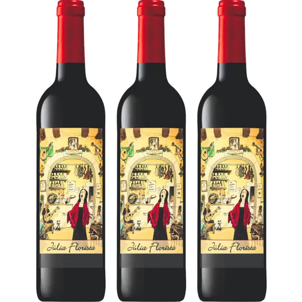KIT 3X VINHO PORTUGUÊS TINTO JULIA FLORISTA 750ML