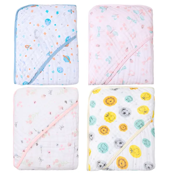 Toalha de Banho Fralda Soft com Capuz para Bebê  OU  Kit com 2 Toalhas