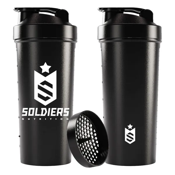 Coqueteleira Slim 600ml Soldiers Nutrition Acessório Academia Hidratação Esportiva