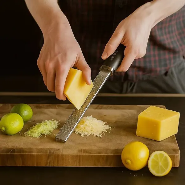 Ralador Zester Culinário Raspas Limão Laranja Profissional Inox Extra Fino