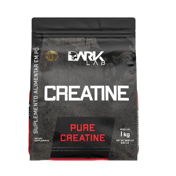 Creatina Monohidratada Pura Refil 1Kg Dark Lab - Creatine, Creatina 100% Pura