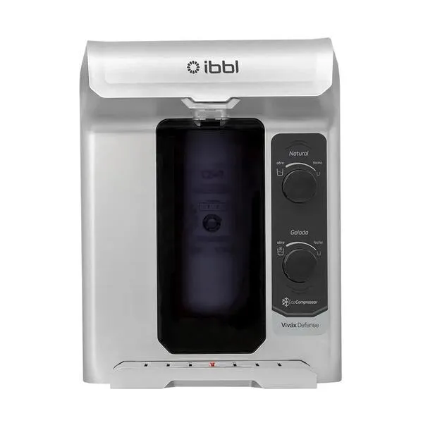 PURIFICADOR DE ÁGUA IBBL VIVÁX DEFENSE COM COMPRESSOR PRATA