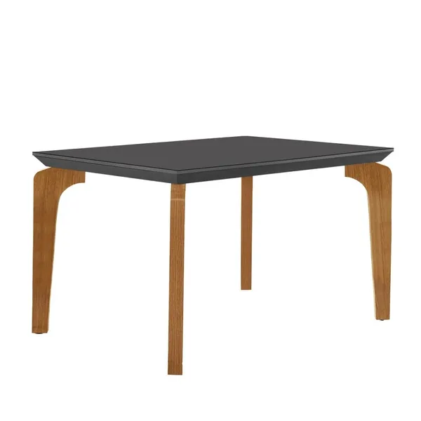 Mesa para Sala de Jantar Liz 120cm Em MDF e Vidro