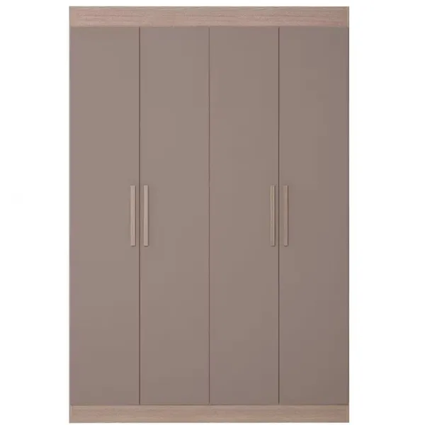 GUARDA-ROUPA VILLE COM 4 PORTAS 2 GAVETAS E 2 PRATELEIRAS 134CM DE LARGURA BARTIRA
