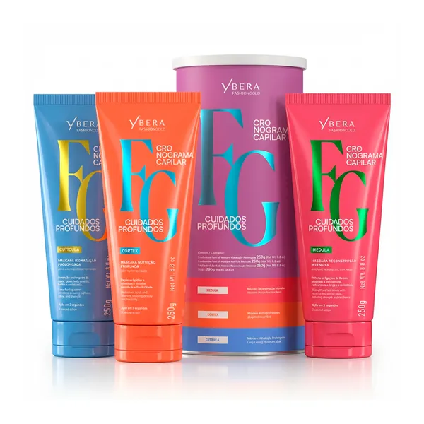 Kit Cronograma Capilar ​Cuidados Profundos - Fashion Gold