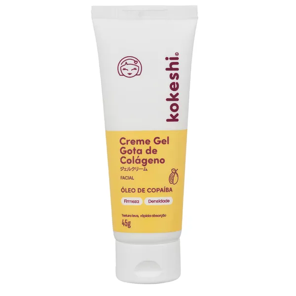 Creme Gel Regenerador Facial Gota de Colágeno Kokeshi 45g