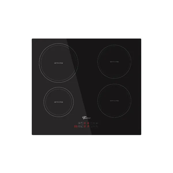 COOKTOP DE INDUÇÃO FISCHER MESA VITROCERÂMICA 4 BOCAS TOUCH SCREEN 220V