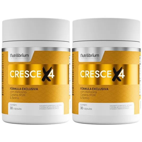 Kit 2x Cresce X4 Total 60 Cápsulas - 2 Meses Nutrilibrium