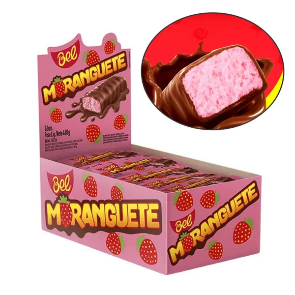 Chocolate Moranguete 468g  C/36 Unidades 13g Bel