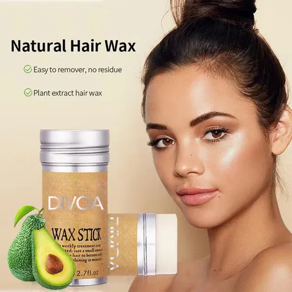 (inclui 10 escovas)Bastão de cera capilar profissional portátil, sem fragrância, adequado para qualquer tipo de cabelo