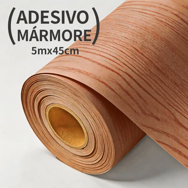 Papel de Parede Adesivo Madeira 5m Rolo Autocolante Removível para Decoração de Paredes e Envelopamento de Móveis