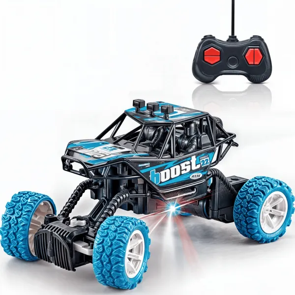 Carrinho de Controle Remoto RC Super Carro Infantil 7 Funções Luz LED Alta Velocidade Varias Cores