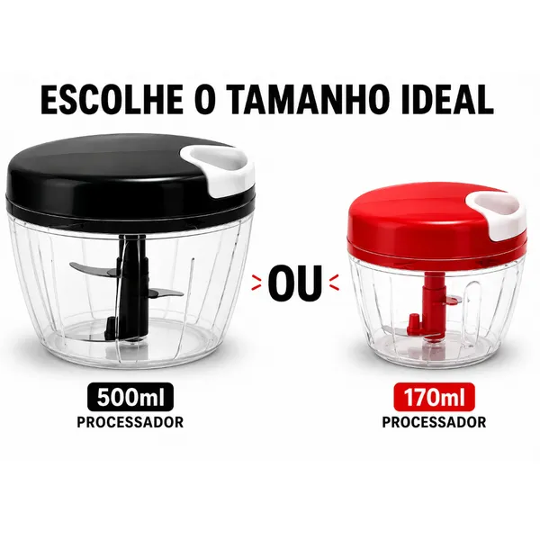 Processador Triturador de Alimentos 170ml ou 500ml Universal