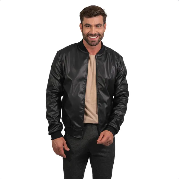 Jaqueta Masculina Courino Impermeável Motoqueiro Inverno Frio