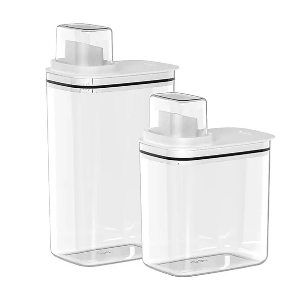 Dispenser Lavanderia Mantimentos, Cerais Detergente/Produtos Limpeza 1,5L (19,5cm) / 2,3L (23cm) Linha Flow <OU>