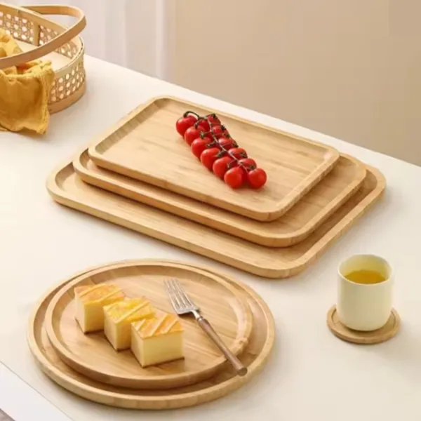 Bandeja Redondo Decorativa Para Café Chá Petisqueira Condimentos Casa Cozinha Mesa Posta