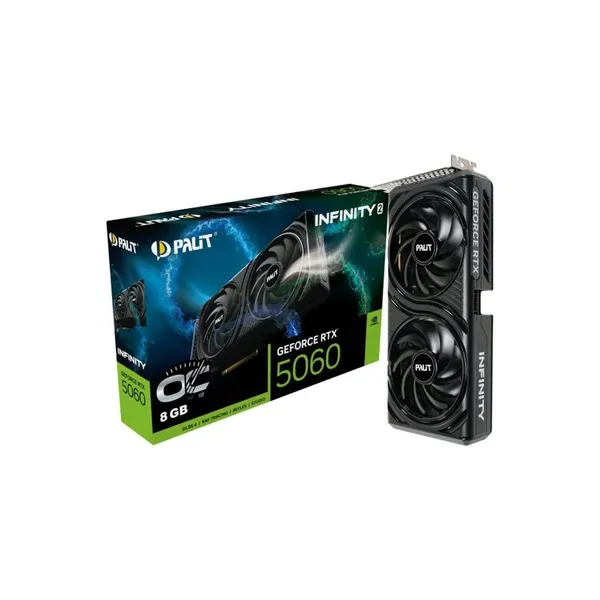 PLACA DE VÍDEO NVIDIA GEFORCE PALIT RTX5060 8GB  INFINITY 2 OC GDDR7 - 0120111-01