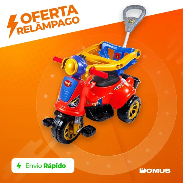 Triciclo Infantil  2 em 1 Maral com Pedal Carrinho Passeio