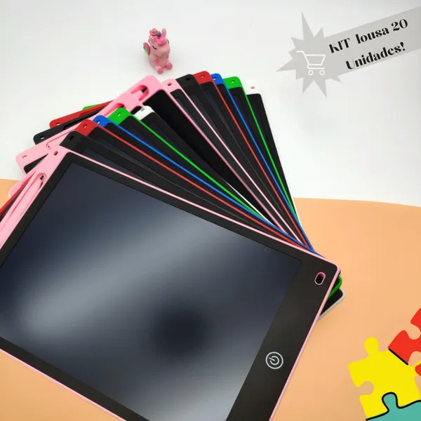 20 Unidades Lousa Mágica Tela Lcd 8.5 Polegadas Infantil De Escrever E Desenhar Tablet