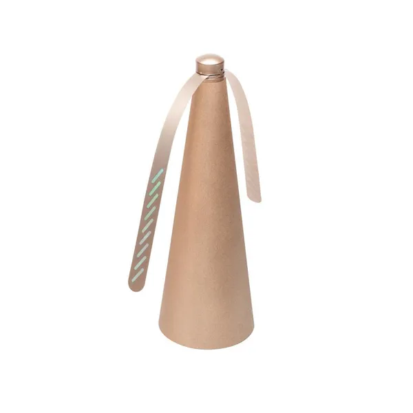 Ventilador Repelente de Insetos de Mesa Lyor - Plástico Rose Metálico 9x9x26cm
