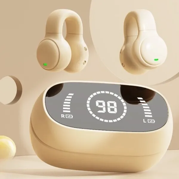FONES DE OUVIDO SEM FIO BLUETOOTH EAR-HOOK 5.3 MINI FONES DE OUVIDO ESTÉREO PARA ANDROID IOS -B4