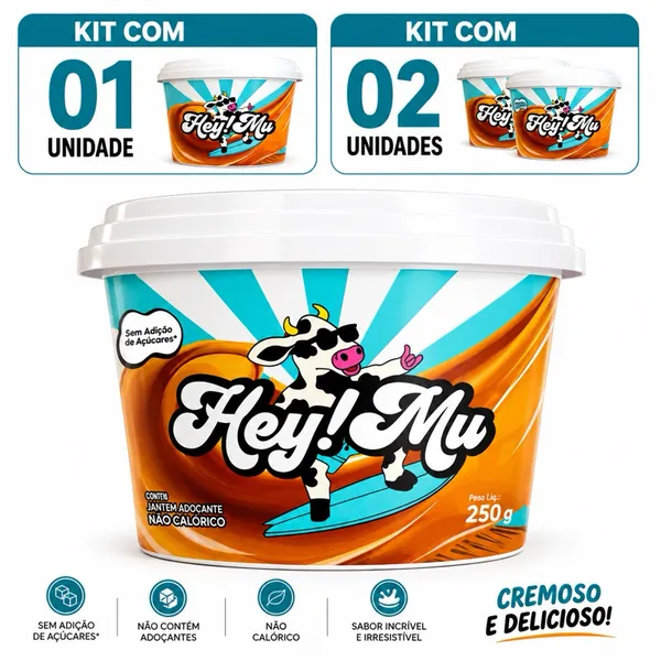 Hey Mu Doce de Leite Pote 250g Zero acucar