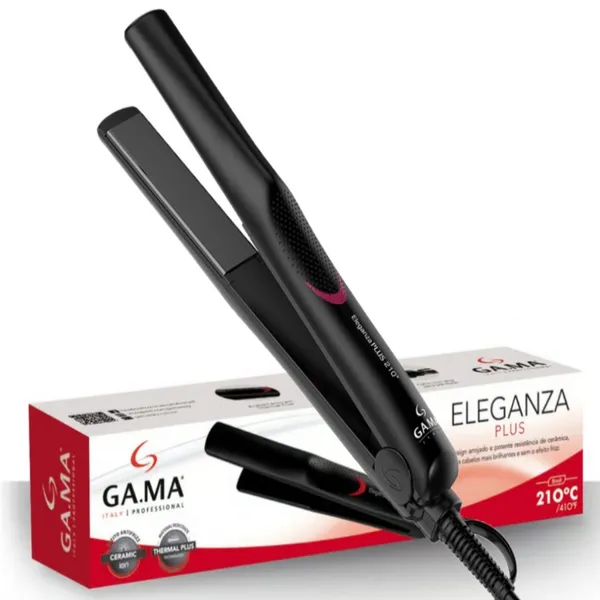 Chapinha Alisadora de Cabelo GA.MA Italy Eleganza Plus Ceramic Íon 210ºC Bivolt