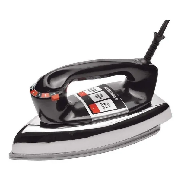 Ferro de Passar Roupa a Seco Black Decker VFA1110TM2 Base de Alumínio 110V 2 Anos de Garantia + NF