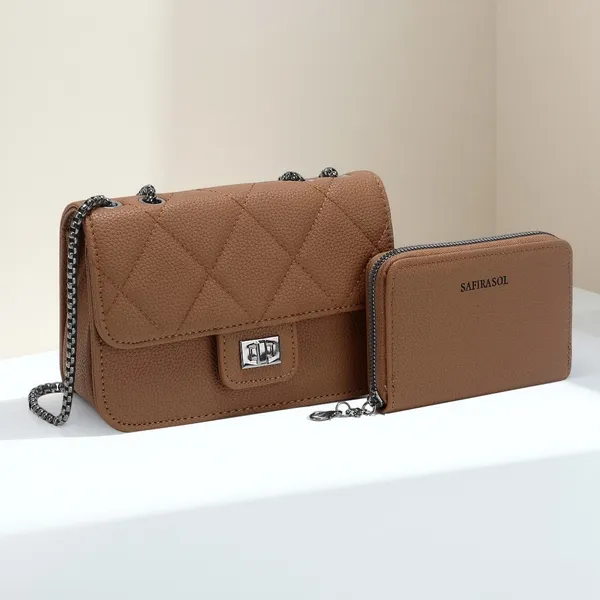 Kit 2 Bolsas Femininas com Carteira LZ360