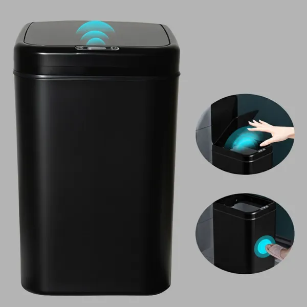 Lixeira Inteligente Sensor Automático Higiênica Antiodor Design Moderno