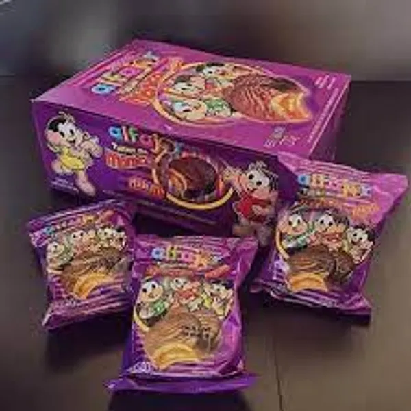 Cx 18 Un De Alfajor Da Mônica  Original Doce De Leite