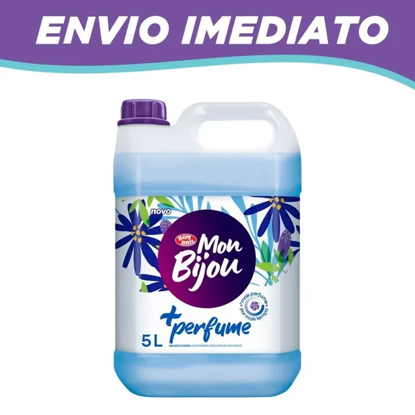 Amaciante Mon Bijou 5L Mais Perfume Por Mais Tempo - Azul