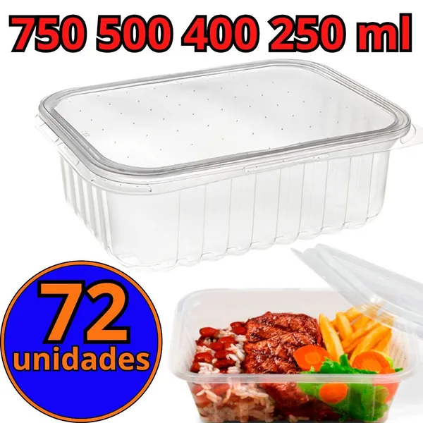72 MARMITAS DE 500 ML PRA MONTAR SUA DIETA COMPLETA SEM ERRAR