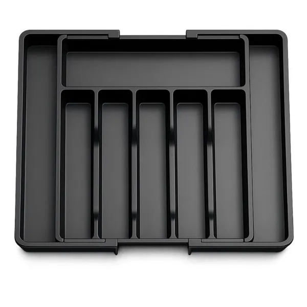 Organizador De Utensílios Porta Talheres Ajustável Expansível Gaveta Cozinha Bandeja Extensor Faca
