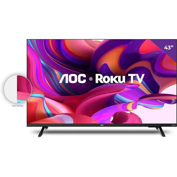 Smart TV 43" AOC Full HD Roku 43S5135/78G Bivolt