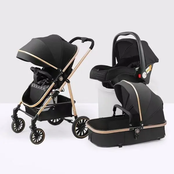 Carrinho Completo 3 EM 1 Com Moisés e Bebe Conforto