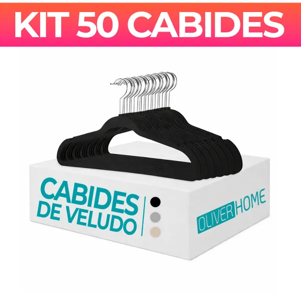 Kit 50 Cabides Veludo Para Roupas Adulto Unidades Fino Resistente