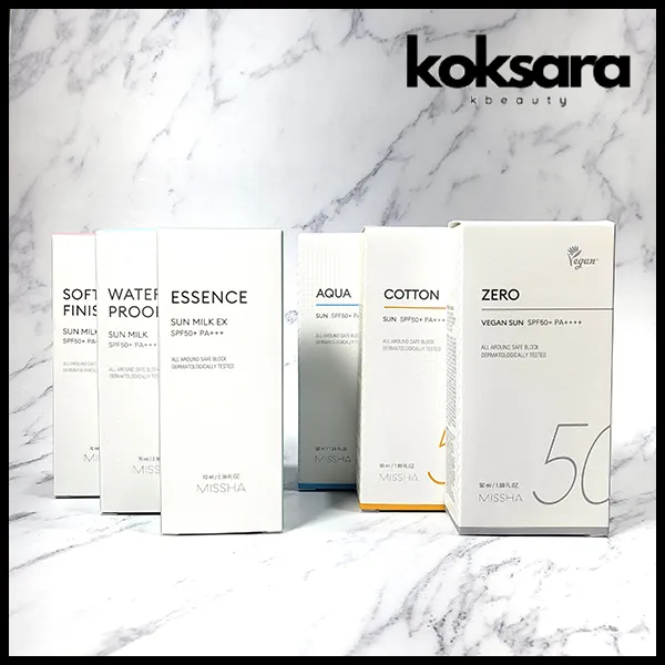 MISSHA All-Around Safe Block Sun Milk Sun  screen Protetor Solar Spf45/50 Pa+++ 50ml/70ml 7types