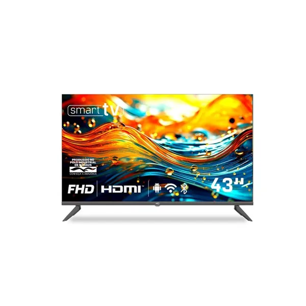 TV Smart 43" Full HD Sem Bordas com Android 11