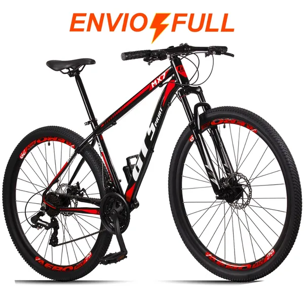 Bicicleta  Aro 29 GT Sprint  MX7 24V index Freio Disco Alumínio Suspensão Aero MTB