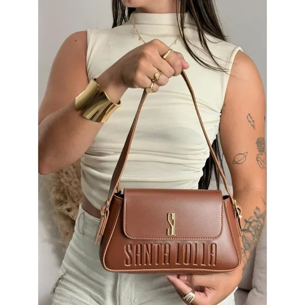 Bolsa feminina pequena baguete alça de ombro e alça transversal elegante lançamento
